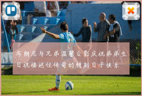 布朗尼与兄弟温馨合影庆祝弟弟生日祝福这位传奇的特别日子快乐